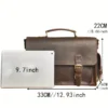 Vintage Men's Genuine Leather Camera Bag