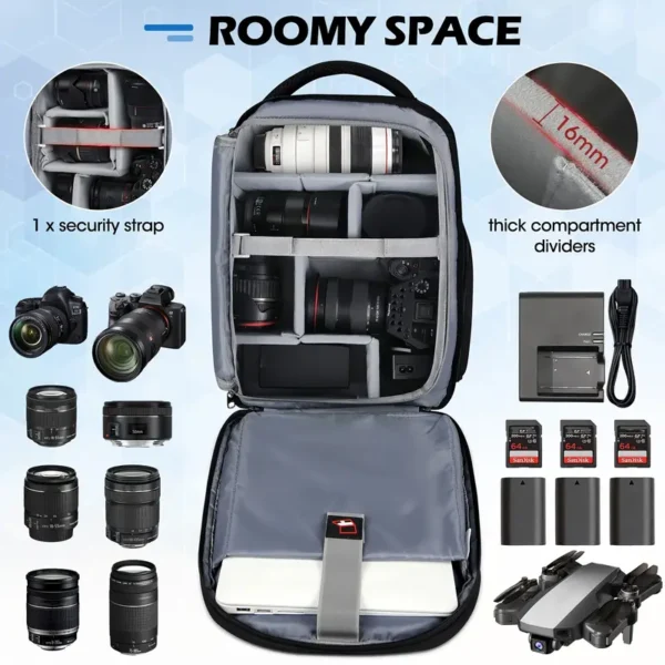 Lubardy Camera Backpack