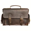 Vintage Men's Genuine Leather Camera Bag