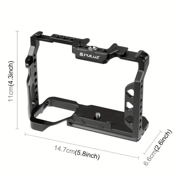 5f8e79f3a7daf6a7948c7ab7354347e6.webp PULUZ Aluminum Alloy Camera Cage Stabilizer Rig
