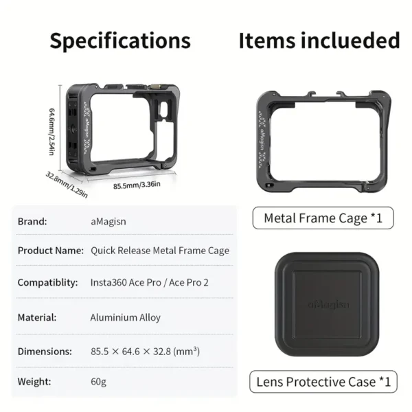 Insta360 AcePro2/AcePro/Ace Practical Frame
