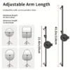 Telescopic Reflective Mirror Holder