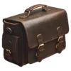 Vintage Men's Genuine Leather Camera Bag