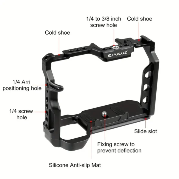 e299a3cd63516c7fd9d298e07ea033ce.webp PULUZ Aluminum Alloy Camera Cage Stabilizer Rig
